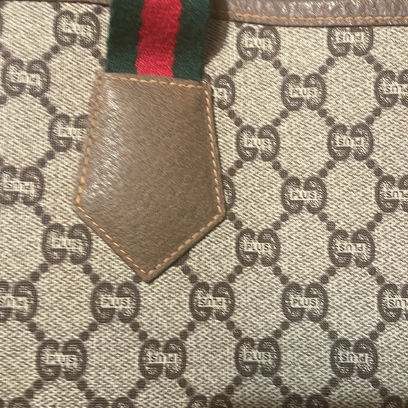 “24 hour sale”Authentic Gucci PLUS Sherry Line Beige PVC Tote Bag BEAUTIFUL BAG - Picture 16 of 16